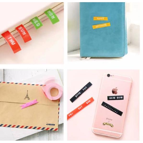 

READY STCOK Refill Tape label maker 3embossing 9mm (untuk Dymo,Motex,Cidy) merk CIDY [ep -204]
