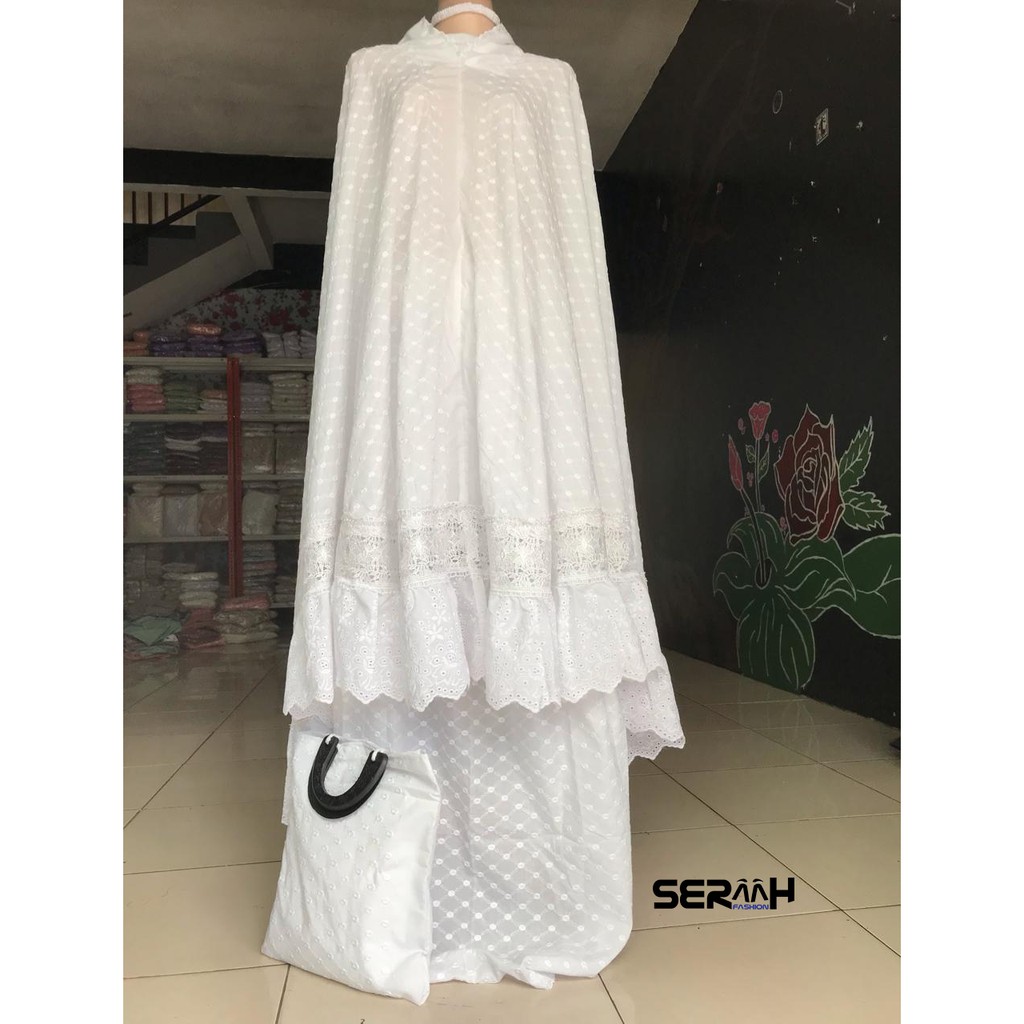 MUKENA KATUN PARIS FULL BORDIR BENTOL TIMBUL
