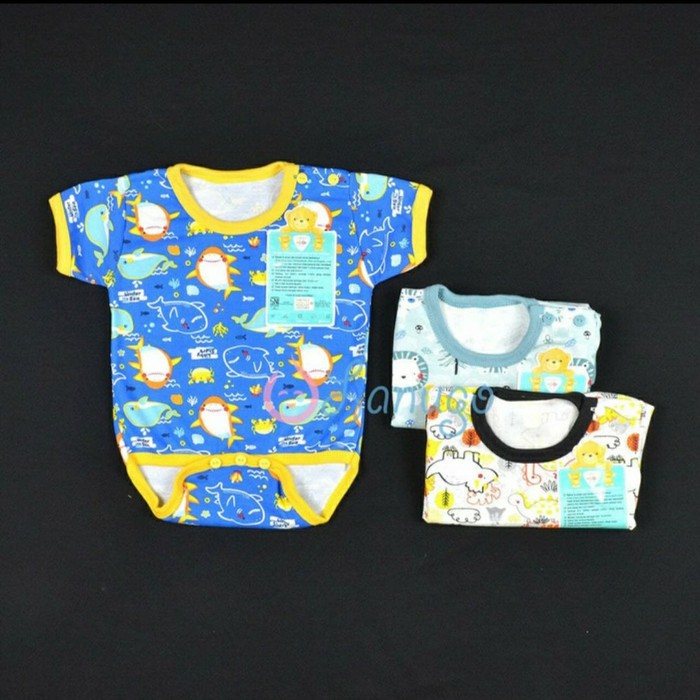 Libby Baju Kodok Segitiga Motif - Libby Jumper Bayi Segitiga