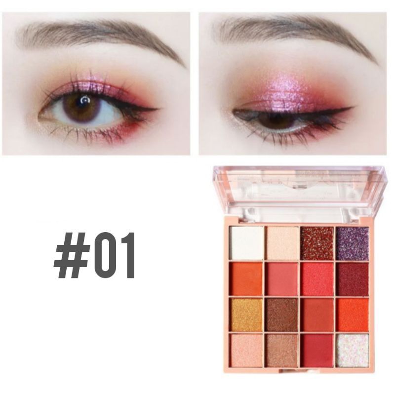 Medan Termurah Lameila eyeshadow 16 colors