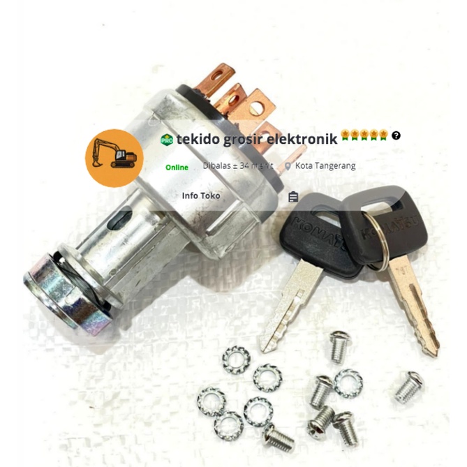 Ignation Switch Kunci Kontak Komatsu PC200 SPARE PART KOMATSU