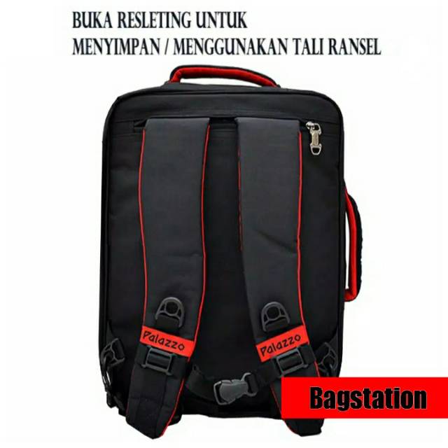 RANSEL PALAZZO 34685 ORI TAS RANSEL LAPTOP MULTIFUNGSI 3 IN 1 TAS SELEMPANG TAS KANTOR TAS TRAVEL