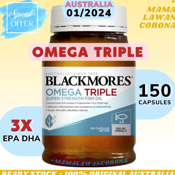 BLACKMORES Omega 3 Triple Concentrated Fish Oil / Ultimate 150 Capsule