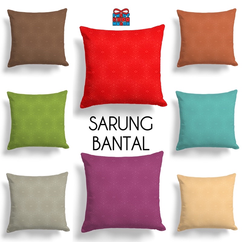 COVER SARUNG Bantal Sofa Polos Emboss Starlight Nakami 40x40 cm - Pusat Kado Murah