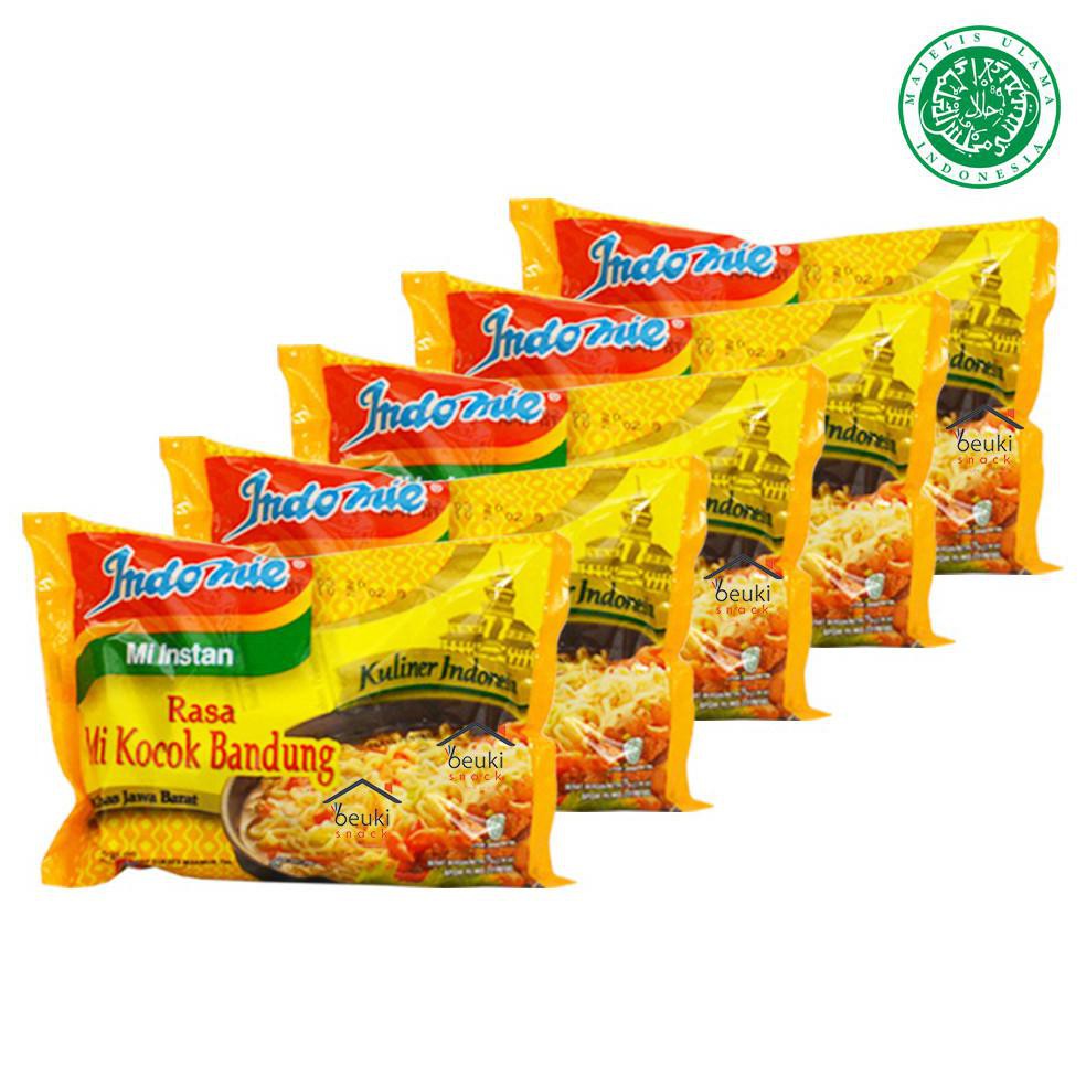 

New Produk Paket 5 Pcs Indomie Kuliner Mi Kocok Bandung Mie Instan Kuah Khas Jawa Barat Halal Mui -