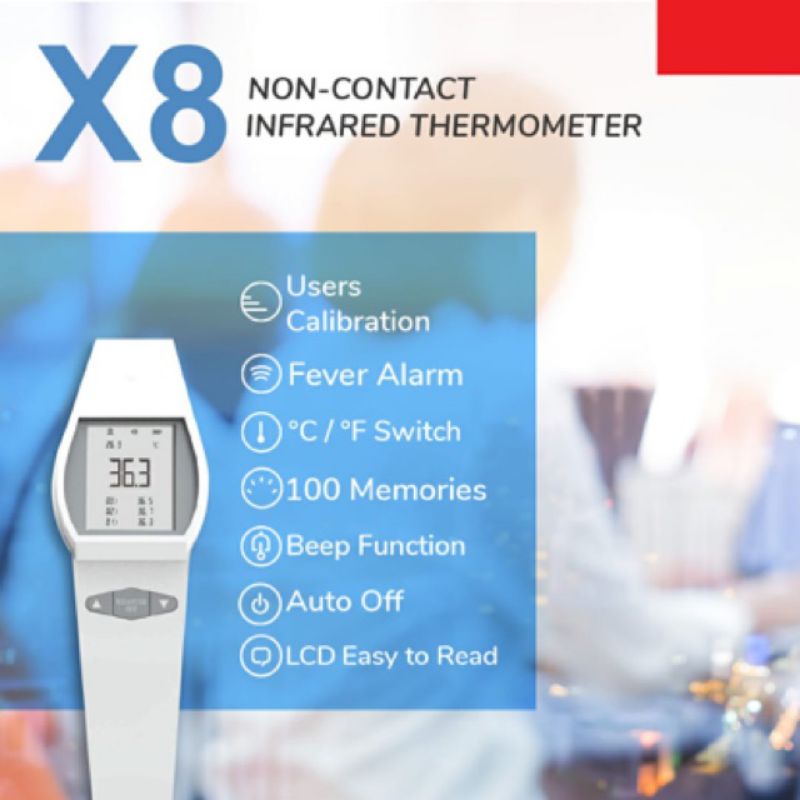 X8 Non-Contact Infrared Thermometer Digital / Pengukur suhu tubuh digital infra red