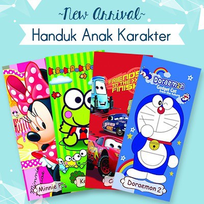 RC Handuk Karakter Import/Handuk Anak/Handuk Mandi/Handuk Microfiber Jumbo70x140 Tebal Motif Lengkap