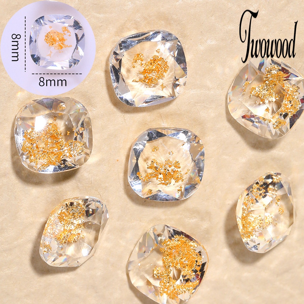 50 Pcs Ornamen 3D Bahan Resin Tahan Air Untuk Dekorasi Nail Art