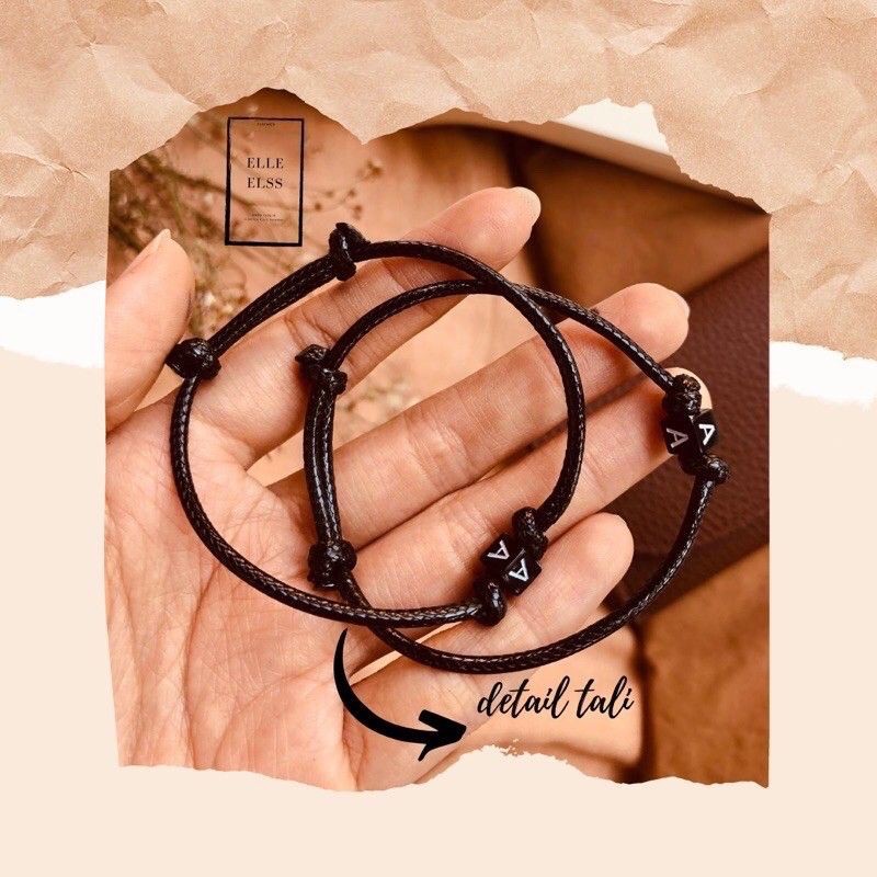 [ HURUF T - Z ] GELANG COUPLE/GELAN INISIAL NAMA/GELANG HURUF