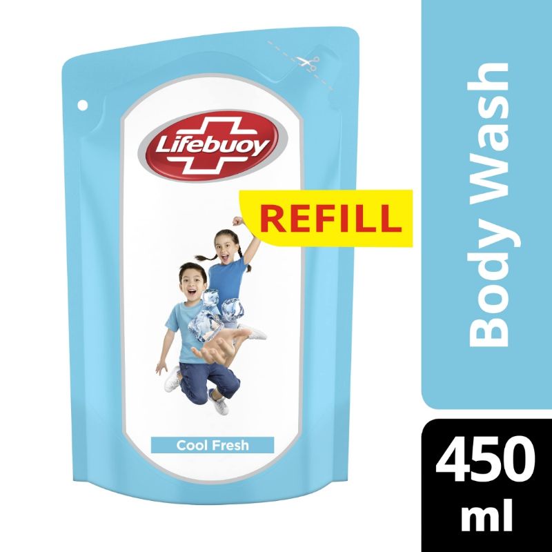 Lifebuoy Sabun Mandi Cair Cool Fresh 450 Ml / 400 ML  - Body Soap Anti Bakteri, Sabun Mandi PumpLife