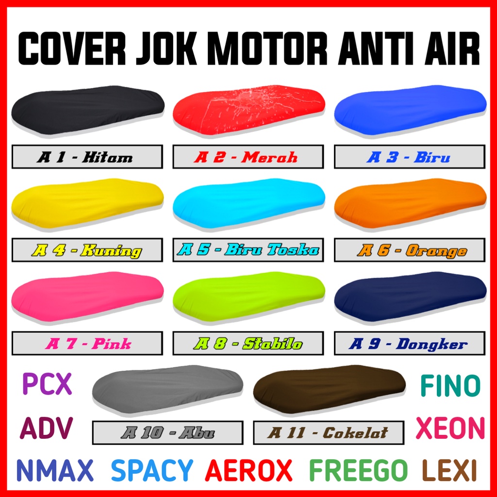 Cover Jok Sarung Penahan CAKARAN KUCING NMAX PCX AEROX VARIO SCOOPY Beat Genio  Mio Spacy Universal / Terlaris.