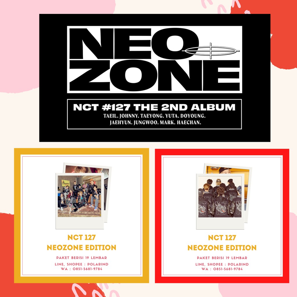 Polaroid Nct 127 Neozone Edition Yellow Red Photocard