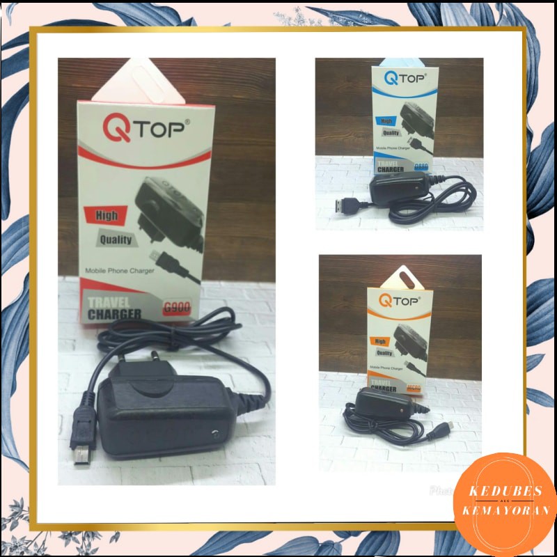 Charger QTOP Micro Usb G900 High Quality / Travel Charger Qtop [KK]