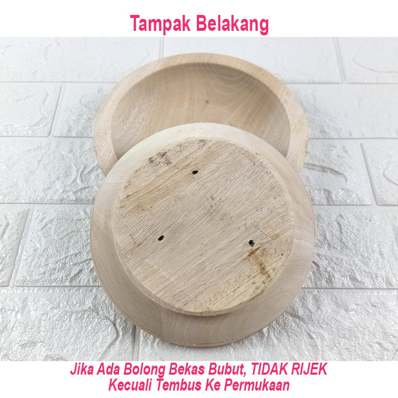 AT266-(1 SETT) Cobek dan Ulekan Nomer 13cm-18cm/Cobek Kayu Asli Tasikmalaya/Ulekan/Cobekan/Coet/Cowet