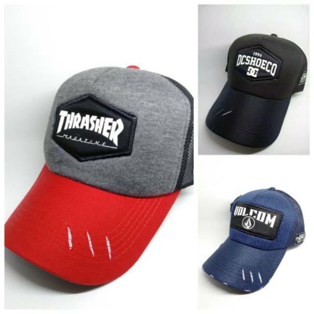 Topi Distro Trucker Hat Jaring Surfing Snapback Baseball Pria Distro Keren /Topi jaring/topi trucker