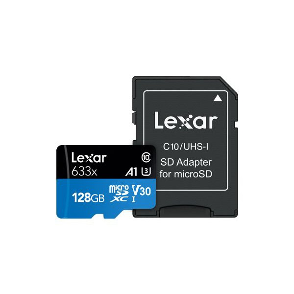 Lexar High Performance MicroSDHC 128GB ADA BL 633X