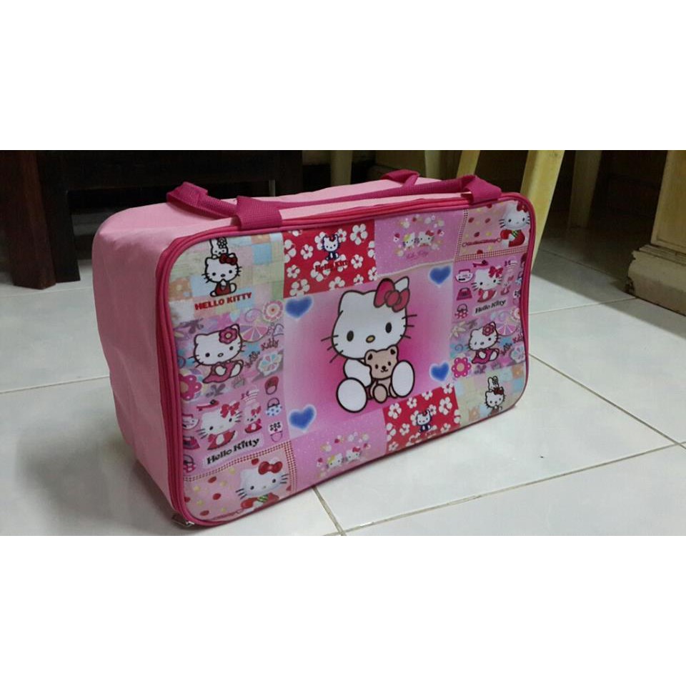 Grosir Tas Koper Murah Anak Travelling Bag Karakter Hello Kitty Pink dll