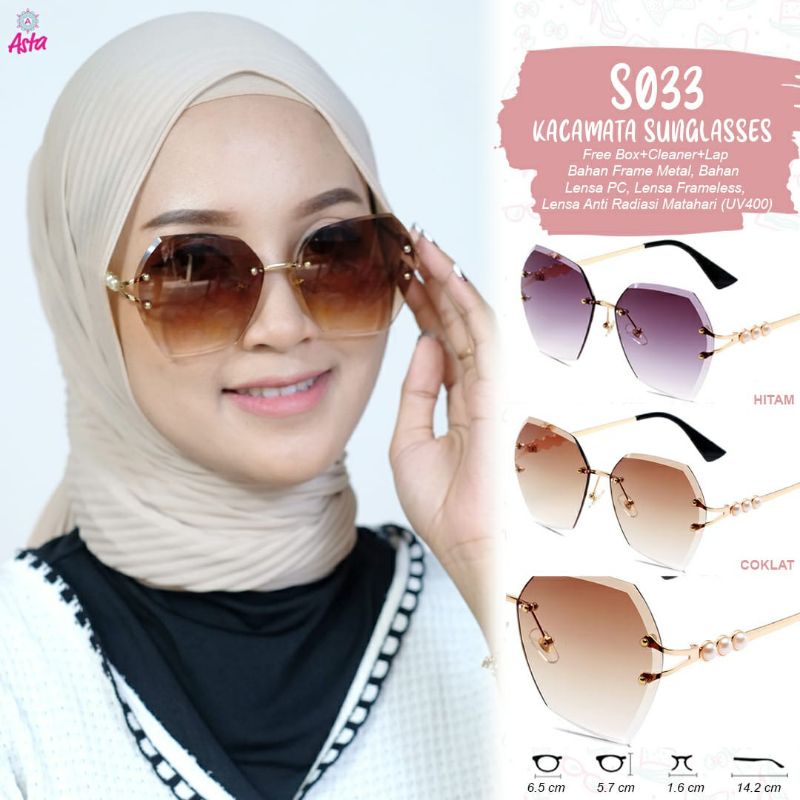 Asta S033 | Original | Kacamata Wanita Terbaru Kekinian | Kacamata Premium | Kacamata Sunglesses | K