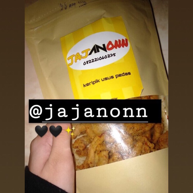

Keripik usus pedas jajanonn