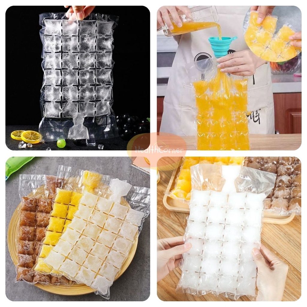 Kantong Cetakan Es Batu / Ice Cube Tray Making Bag Food Grade / Cetakan Es Krim - Alat Pencetak Puding Cokelat Jelly