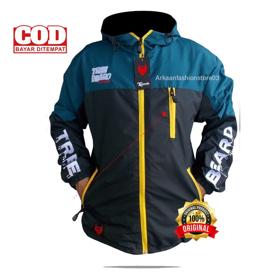 TERBARU!! Jaket Hoodie OUTDOOR Keren Pria Treebeard STROMLINE Anti Air - Jaket Gunung - Jaket Motor