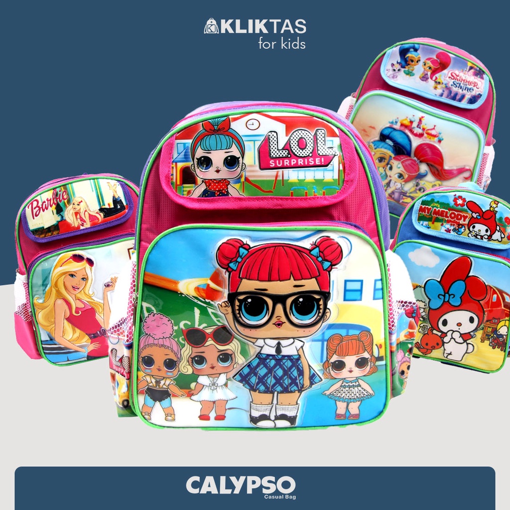 [KLIKTAS] Tas Ransel Anak Sekolah Perempuan TK Paud Gambar Kartun LOL Calypso 3713 / Ransel Backpack Sekolah