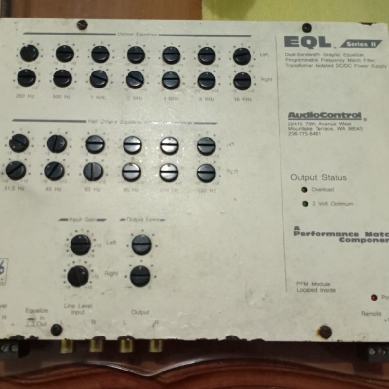 EQL AudioControl dan RCA