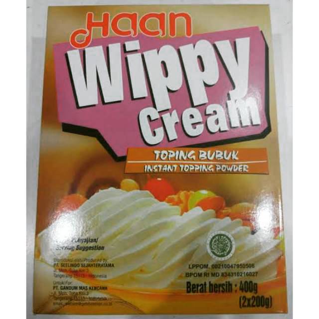 

HAAN WIPPY CREAM TOPING BUBUK 400GR