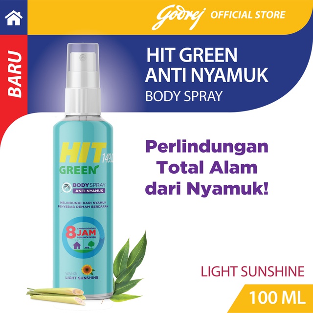 HIT Green Body Spray - Light Sunshine 100 ml