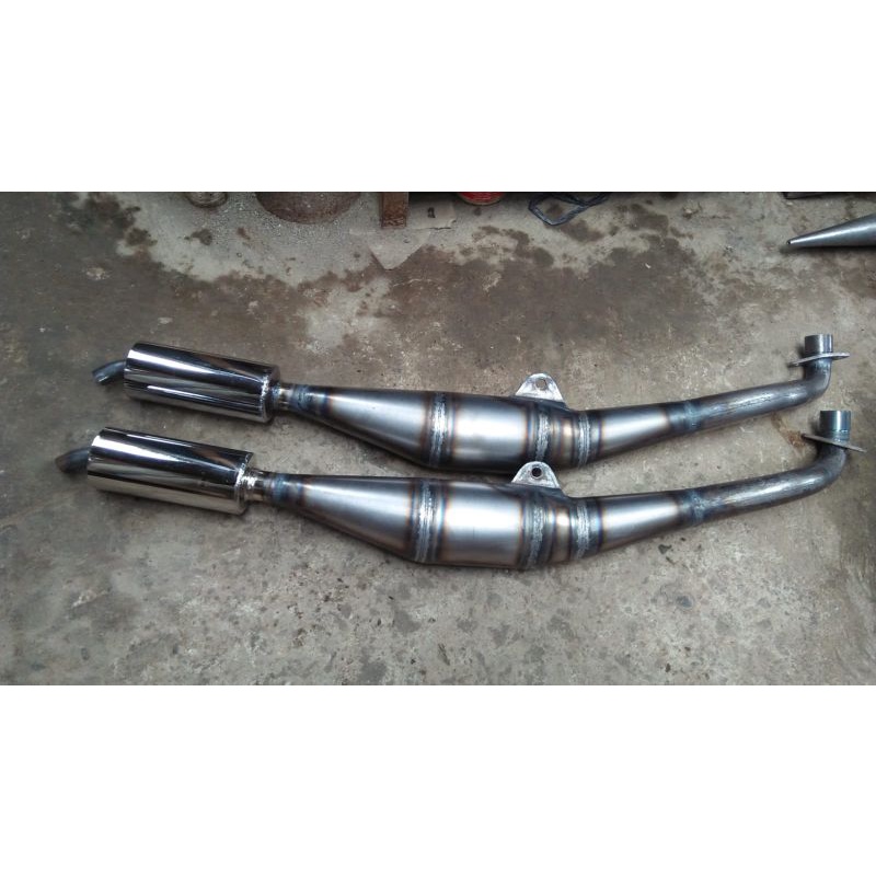 knalpot 2 tak (fizr/satria r)