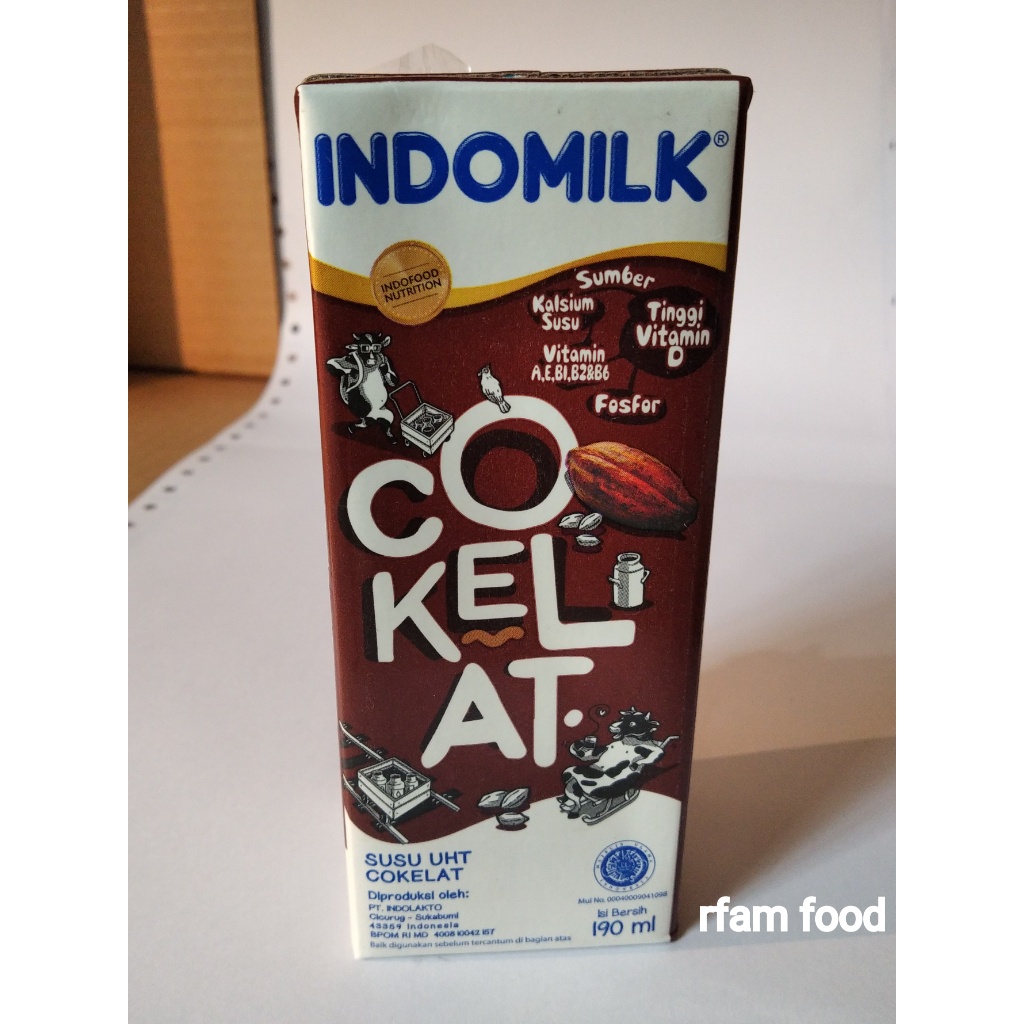 

INDOMILK UHT 190ML COKELAT SUSU INDOMILK UHT CAIR