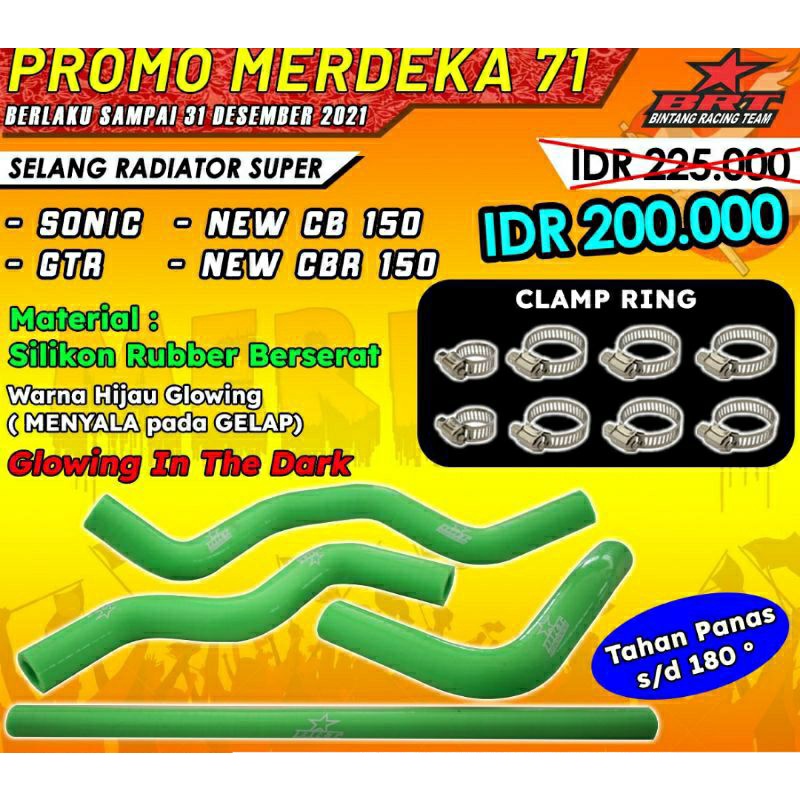 selang radiator brt sonic supra gtr cbr new cbr old