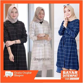 BEST SELLER BAJU  WANITA  TUNIK ENDONE SQUARE 3 WARNA  