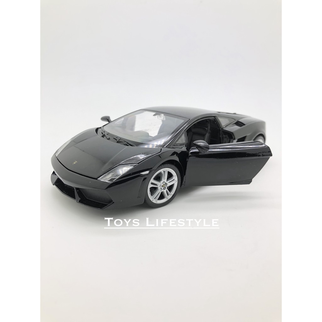 Welly Diecast - Lamborghini Gallardo Skala 1:24 (Hitam)