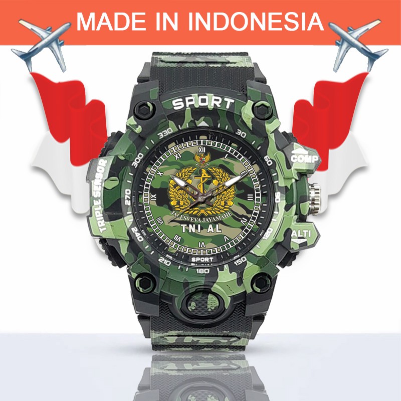 (SPECIAL EDITION) JAM TANGAN LOGO TNI-AL WATER RESISTANT NO.5