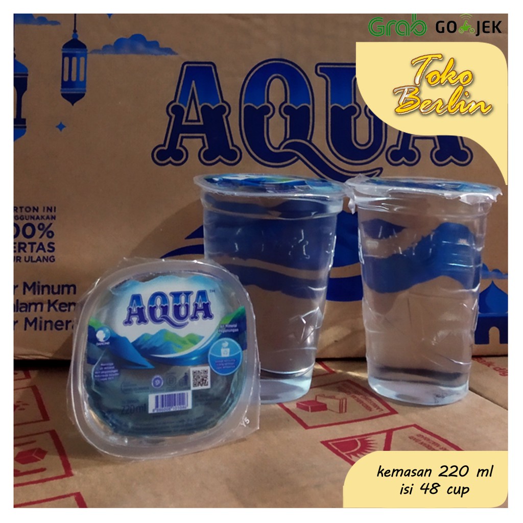 

AQUA 220 ML ISI 48 PCS AIR MINUM MINERAL