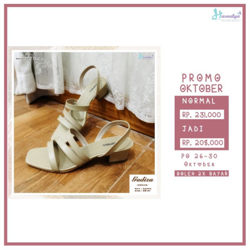 Gadiza Prospero x Hasnaliya, bayar 2 x, Harga Diskon