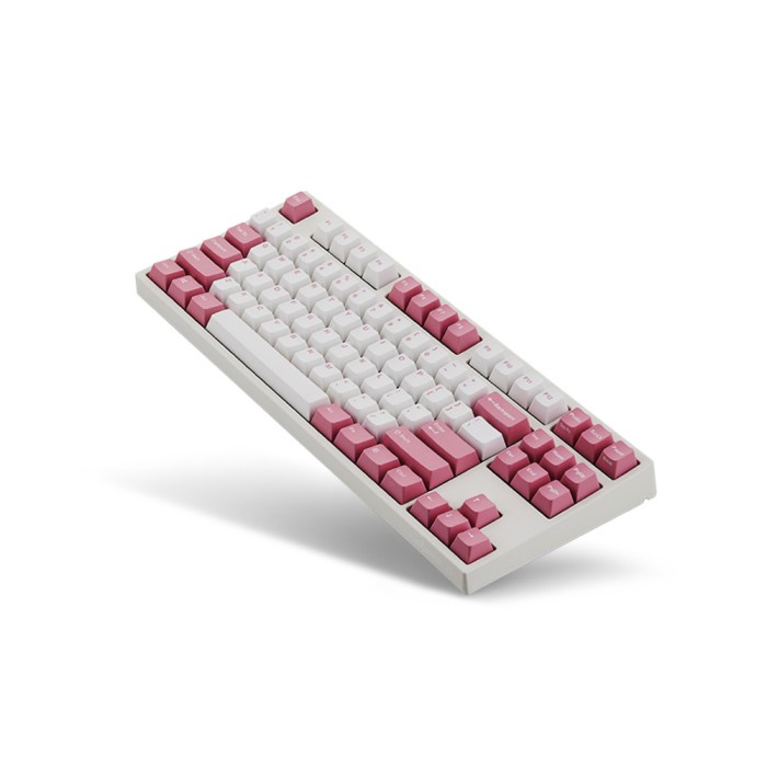 LEOPOLD FC750RS/ELPPD PD 75% Light Pink PBT Keyboard - Silent Red SW