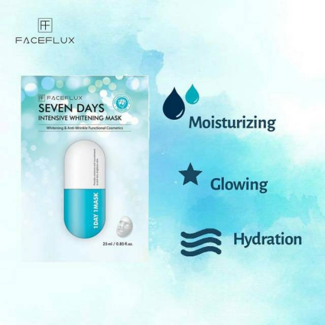[BPOM] Faceflux Seven Days Intensive Whitening Mask