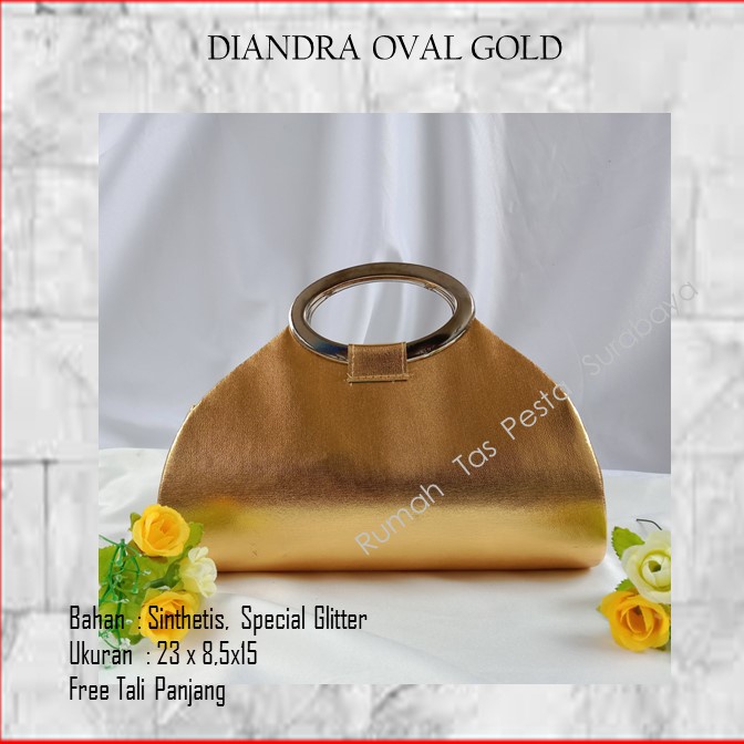 Tas Seserahan,Tas Souvenir,Tas Home Made ,DIANDRA OVAL GOLD