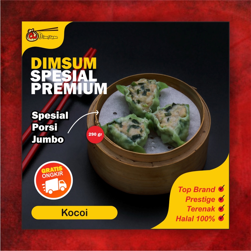 

Dimsum kocoi ayam udang laut frozen food spesial premium halal