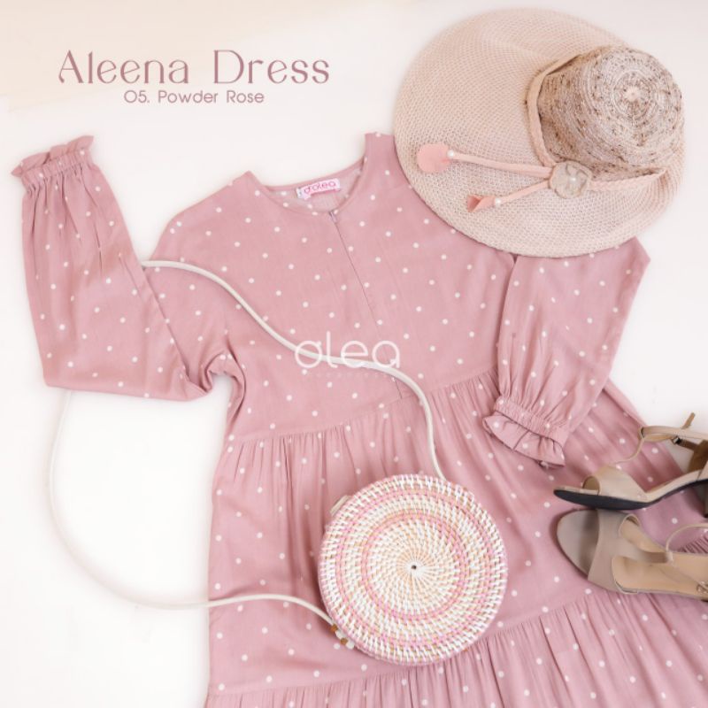 Aleena Dress by D’Olea || Dress Rayon Gamis Rayon || gamis polkadot Homedress