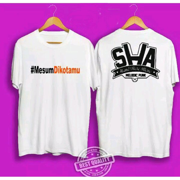 baju kaos Tsthirt mesum dikotamu sha stand here alone simple