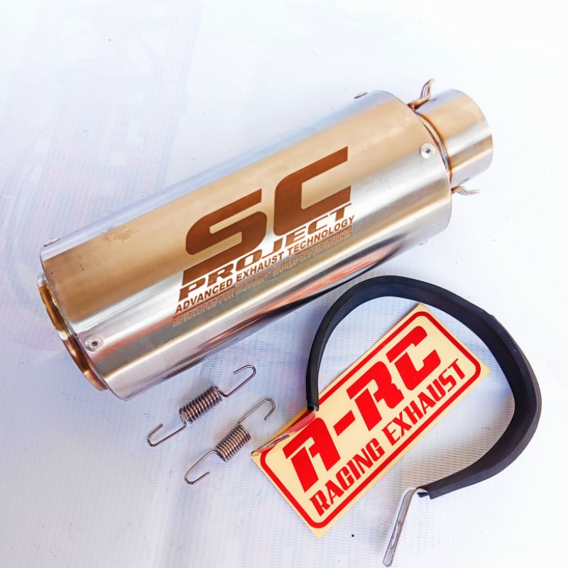 KNALPOT MOTOR RACING SC PROJECT TITAN BASS PADAT, KNALPOT RACING SC PROJECT MURAH (SLINCER ONLY)