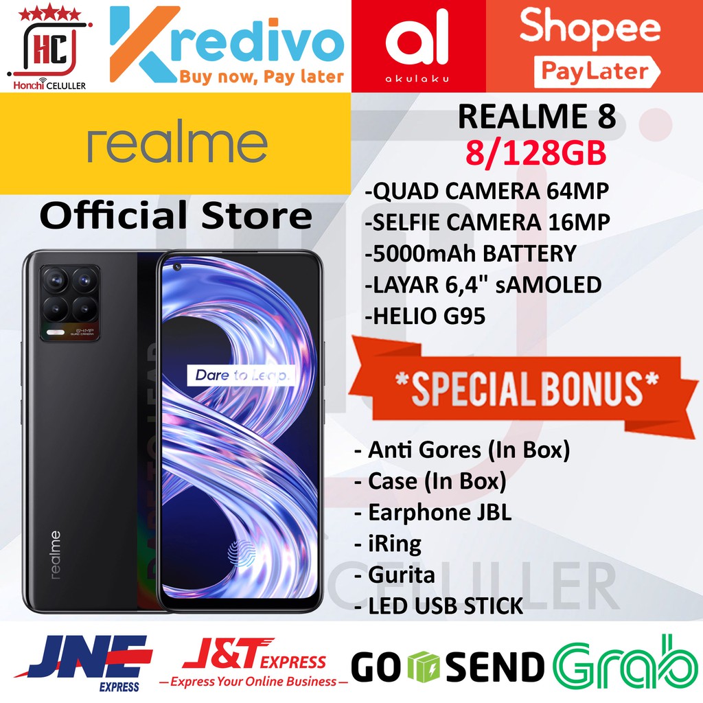 REALME 8 RAM 8GB ROM 128GB 8/128GB GARANSI RESMI REALME INDONESIA