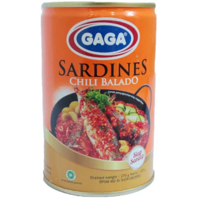 

Gaga Ikan Sarden Saus Balado 425G