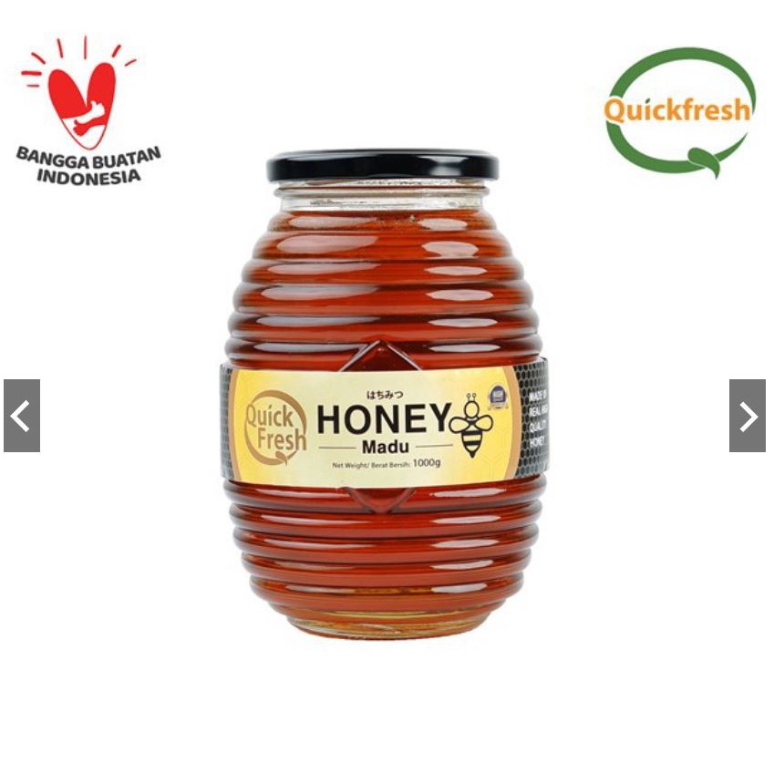 

Quick Fresh Honey / Madu Asli 1 kg (Jar) 1000 gram free bublewrap