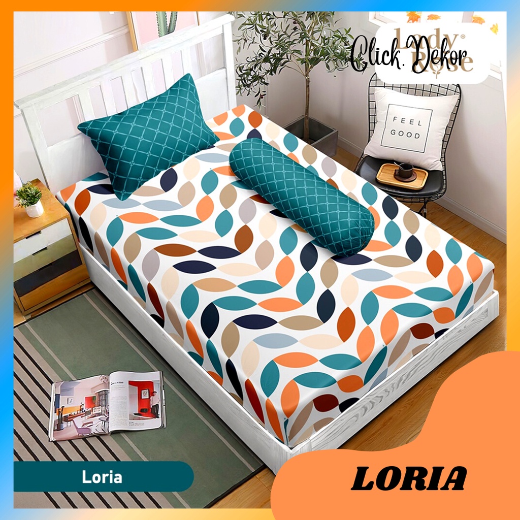 SPREI LADY ROSE SINGLE 120X200 NO 3 LORIA SEPREI LADY ROSE TERBARU SEPRAI TEMPAT TIDUR CANTIK SPREI 