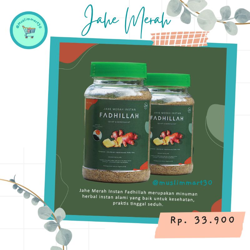 

Jahe Merah Fadhilah Herbal untuk jaga Imun