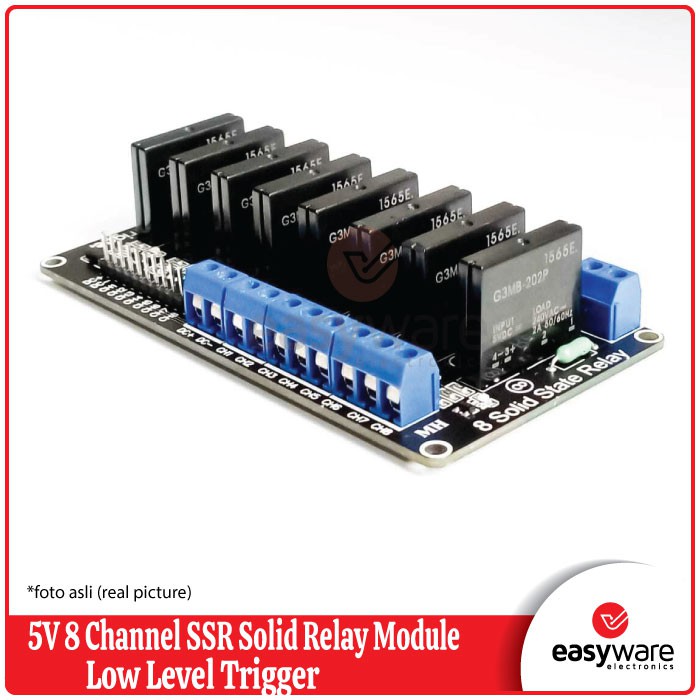 5V 8 Channel SSR Solid State Relay module high or low level trigger